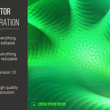 Abstract Green Vectors Templates 117961