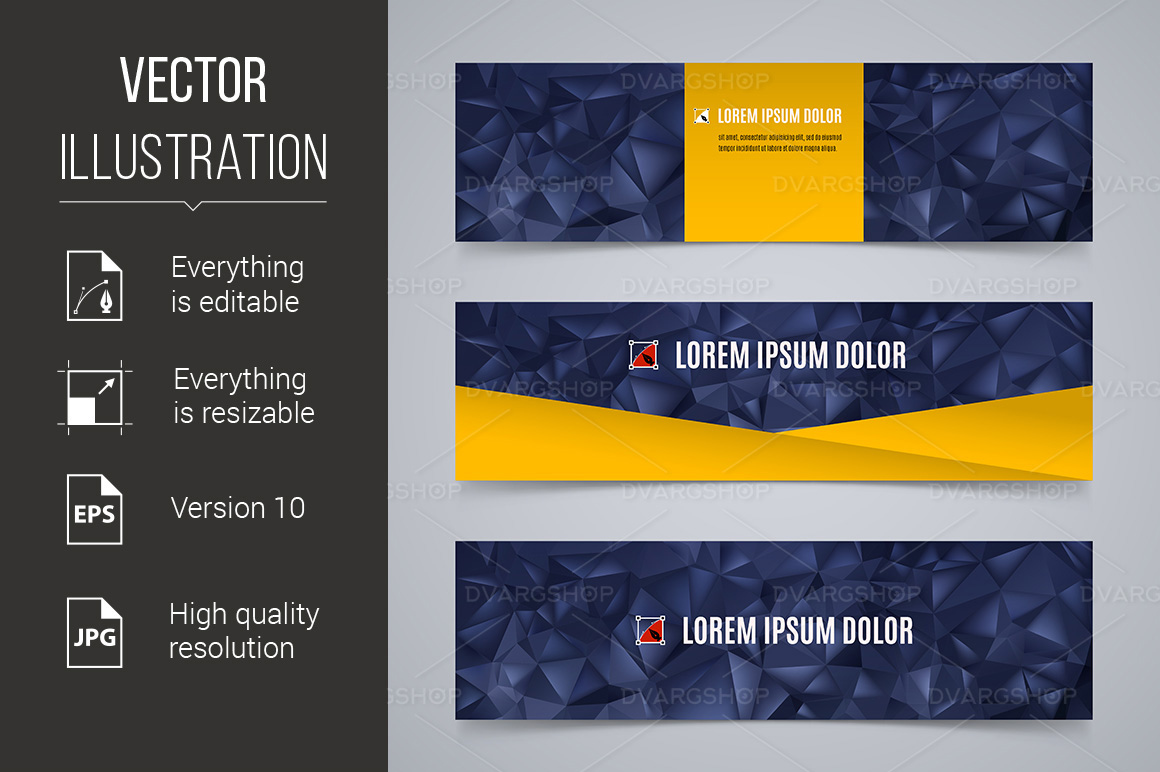 Abstract Banners - Vector Image