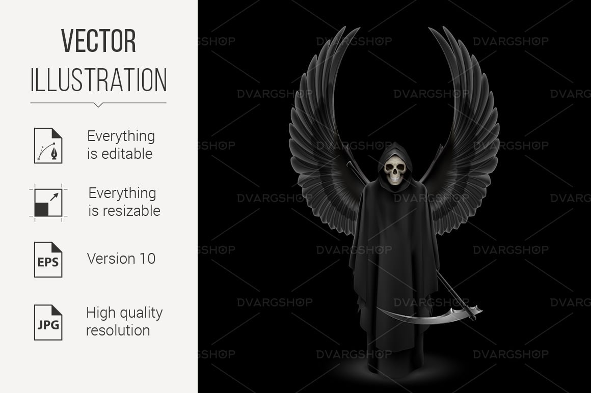 Angel of Death - Vector Image