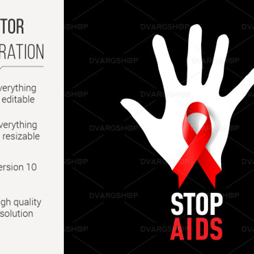 Aids Sign Vectors Templates 117991