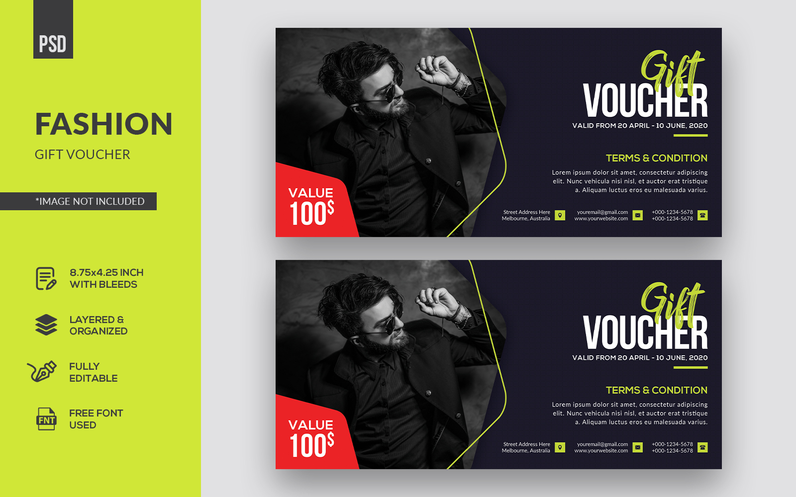 Fashion Gift Voucher - Corporate Identity Template