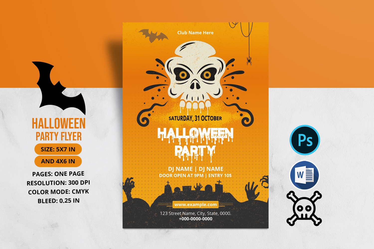 Halloween Party Flyer - Corporate Identity Template