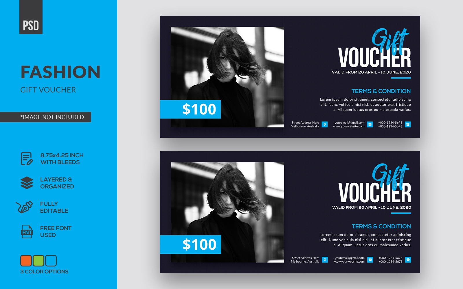 Fashion Gift Voucher - Corporate Identity Template