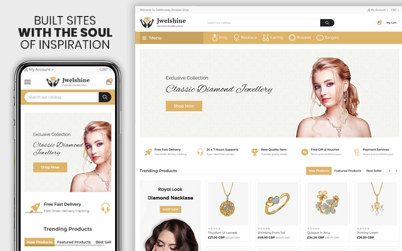 Jwelshine - The Jewellery & Fashion Premium Shopify Theme