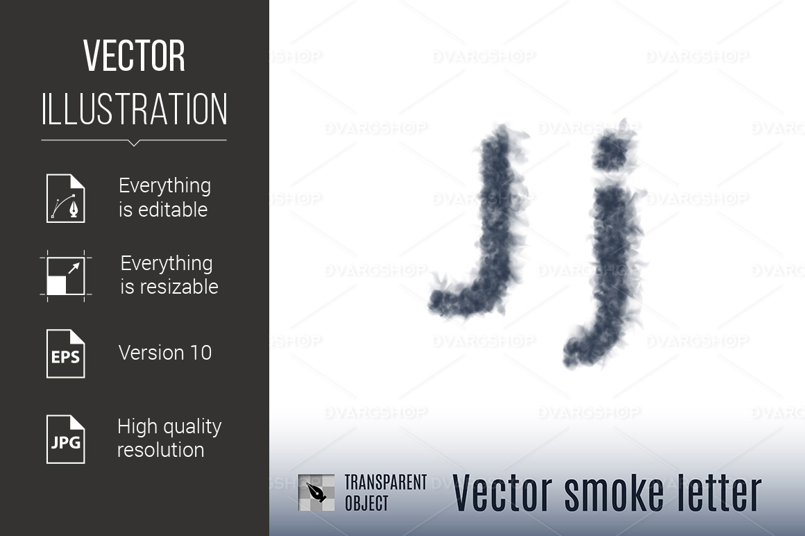 Smoke Letter - Vector Image