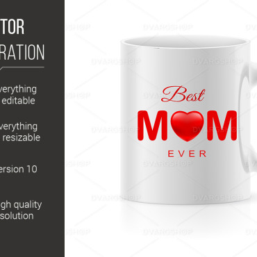 White Mom Vectors Templates 118093