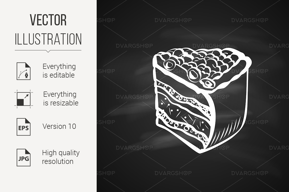 Sketch of Food - Vector Image