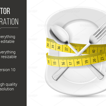 Diet Concept Vectors Templates 118105