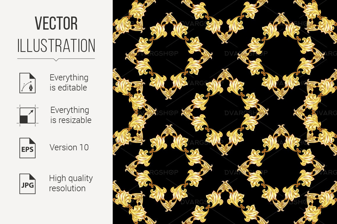 Gold Pattern - Vector Image