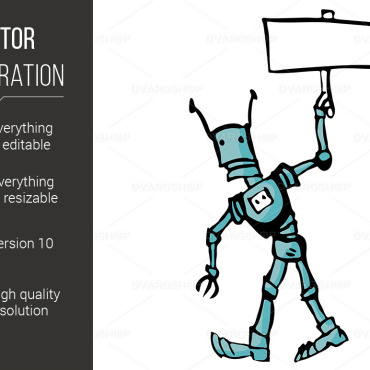 Robot Illustration Vectors Templates 118226