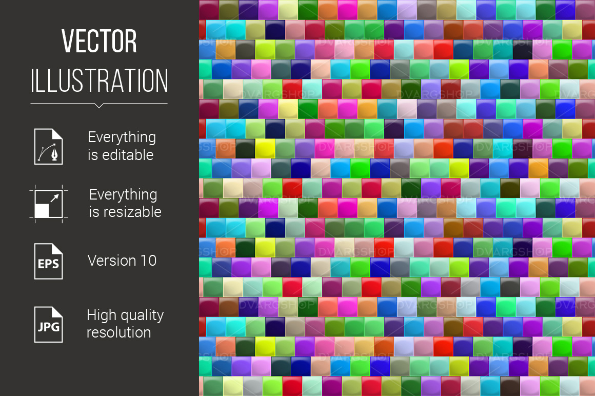 Heterogeneous Corrugated Surface - Vector Image