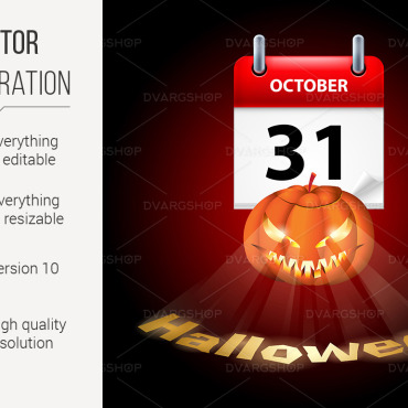 October Scary Vectors Templates 118233