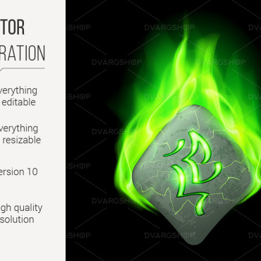 Green Stone Vectors Templates 118236