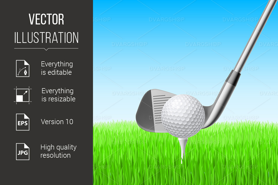Golf - Vector Image