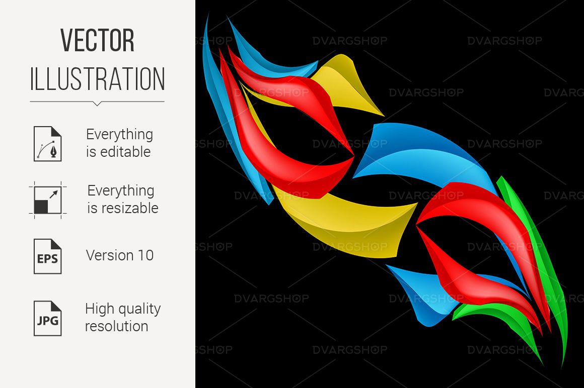 Colorful Abstract Forms - Vector Image