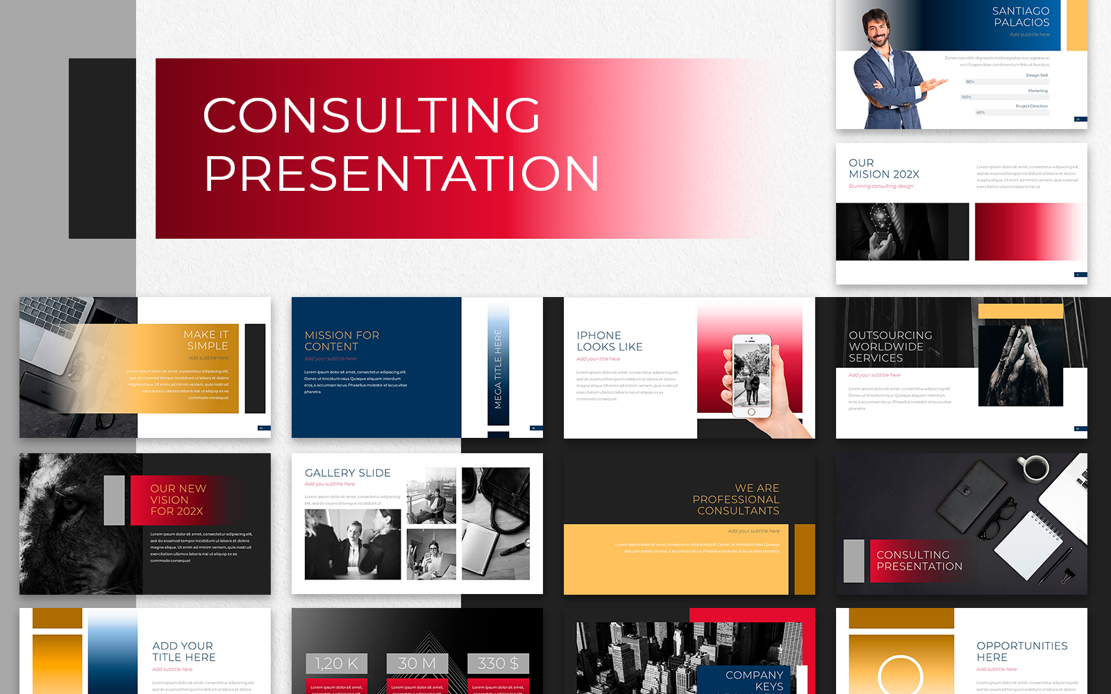 Consulting Presentation PowerPoint template