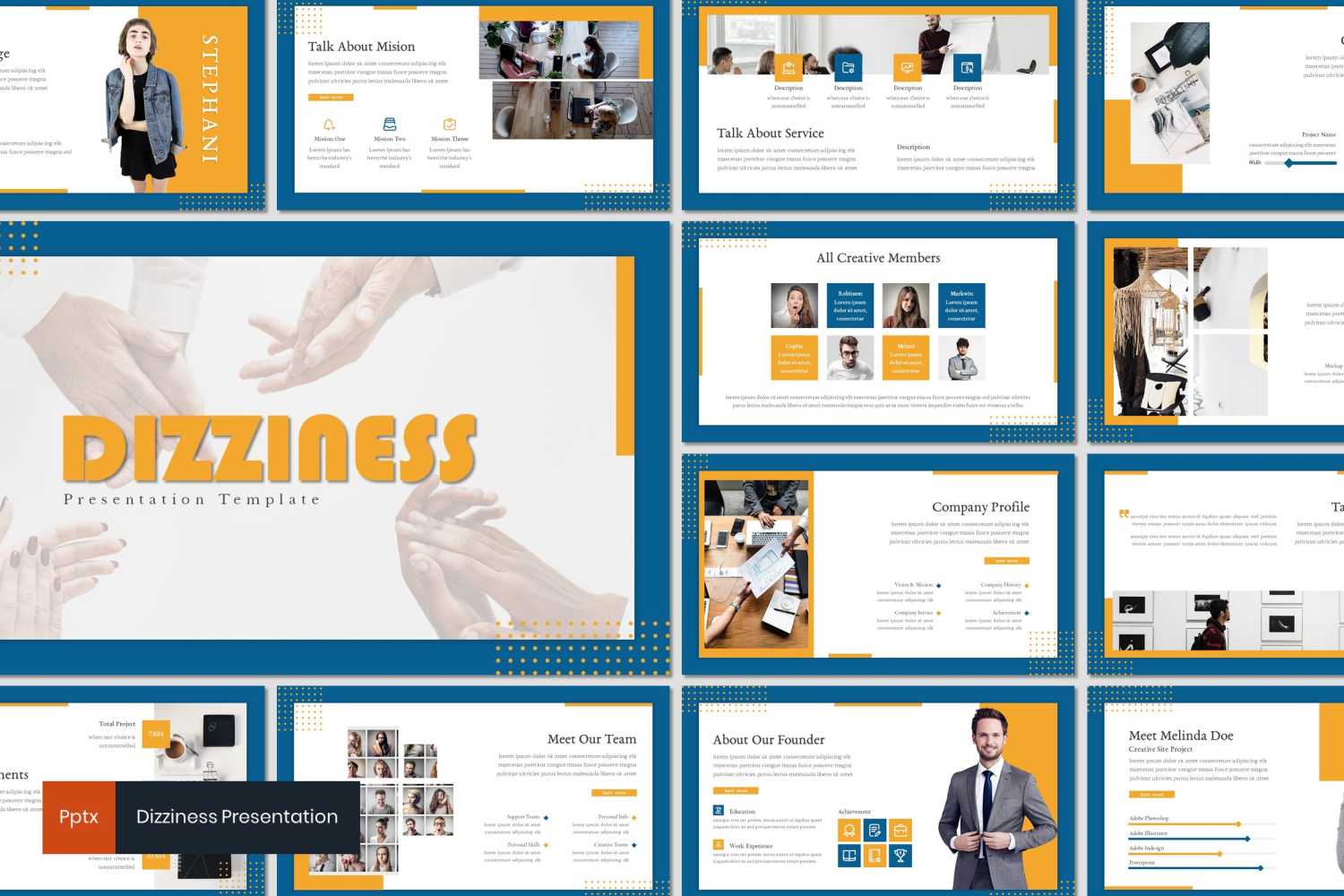 Dizziness PowerPoint template