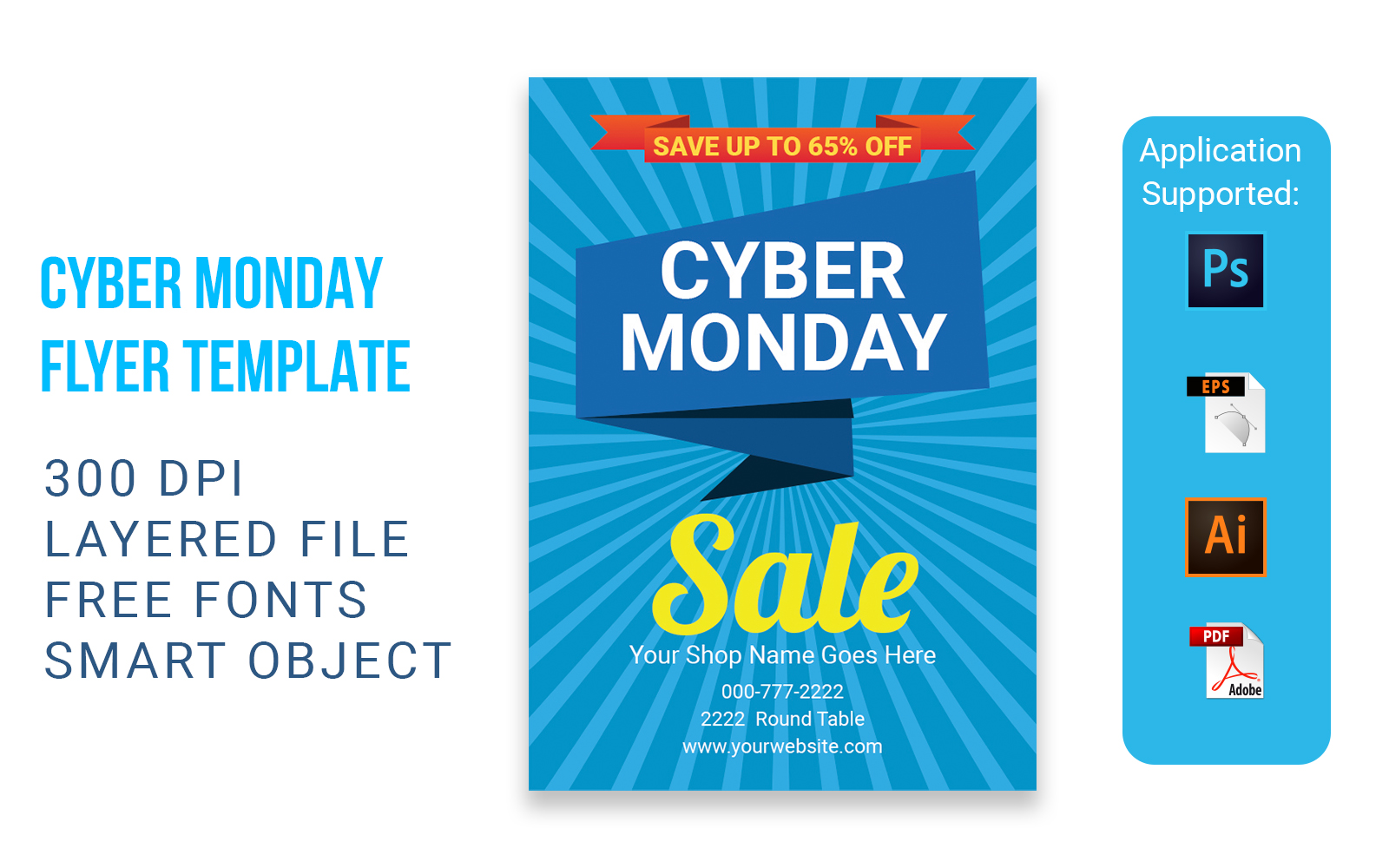 Cyber Monday Sale Flyer volume - 3 - Corporate Identity Template
