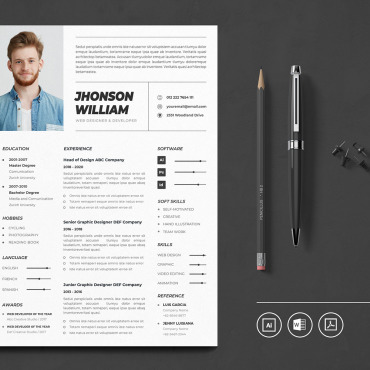 Cv Minimalist Resume Templates 118503