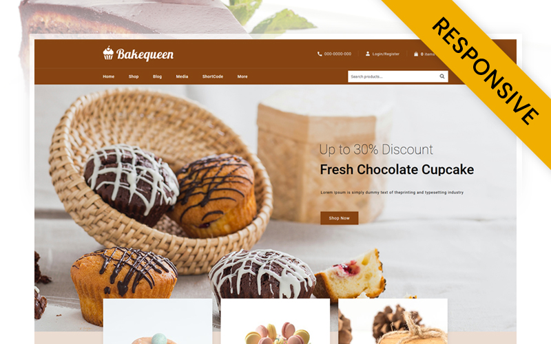 Bakequeen - Bakery, Sweets and Cake Store Elementor WooCommerce Responsive Theme