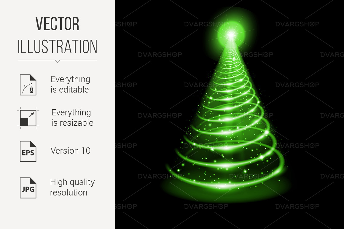 Christmas Tree - Vector Image