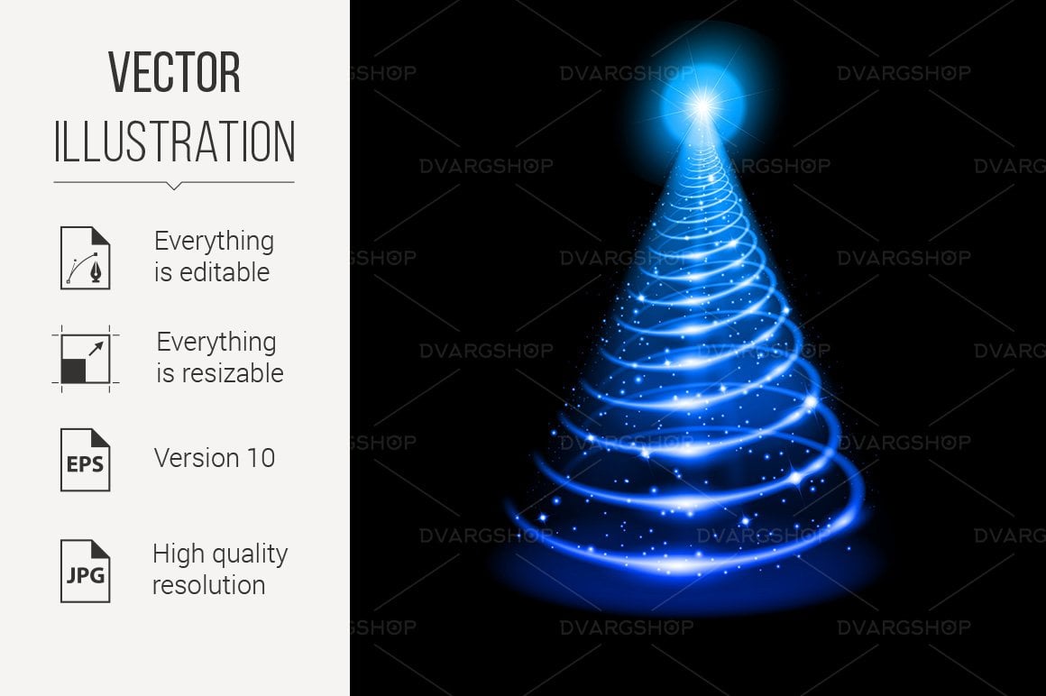 Christmas Tree - Vector Image