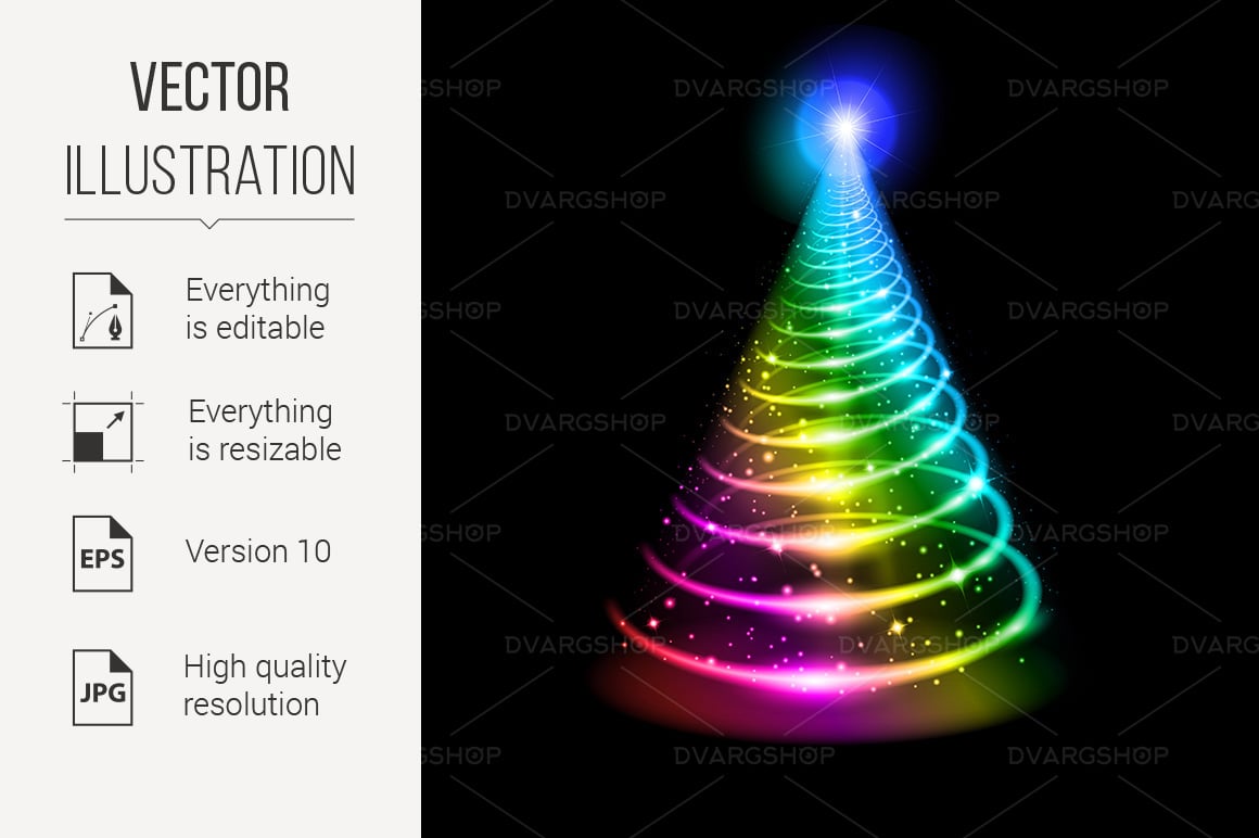 Christmas Tree - Vector Image