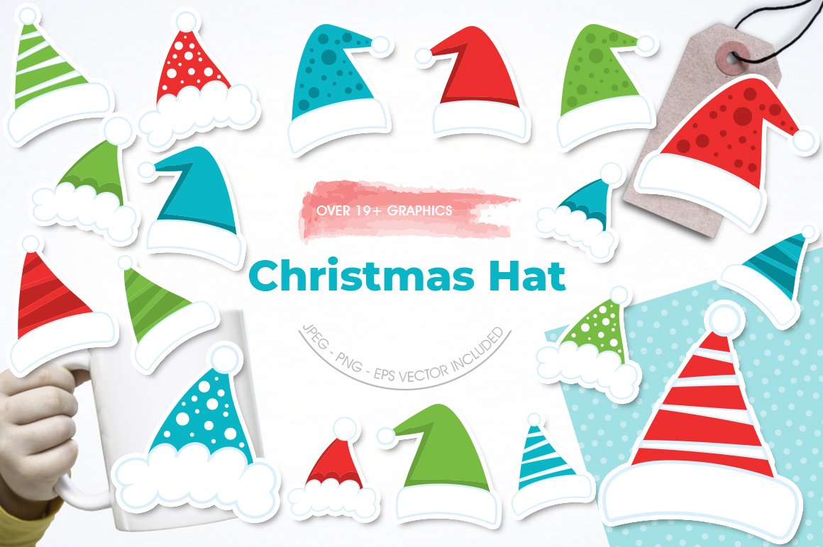 Christmas Hat - Vector Image