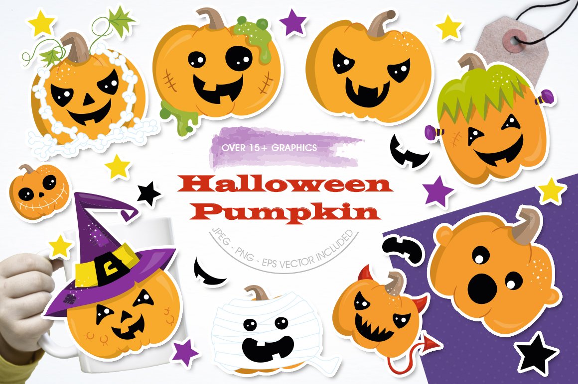 Halloween Pumpkin - Vector Image