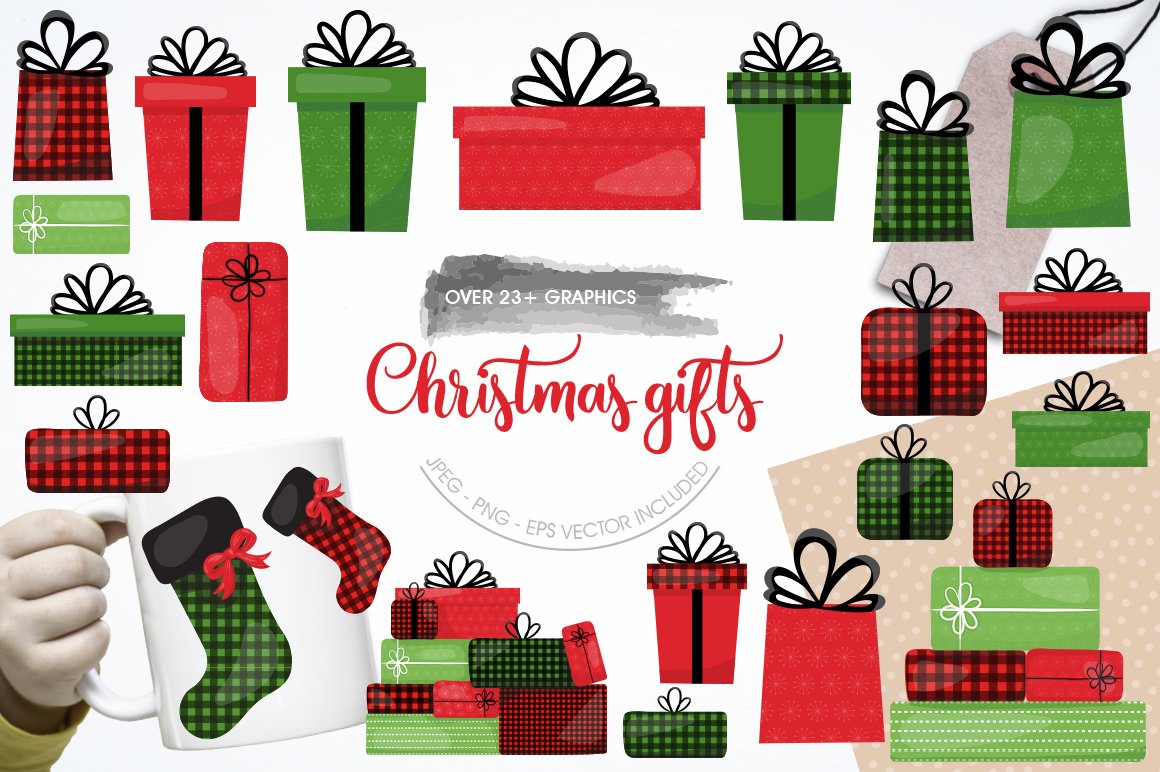 Christmas Gift - Vector Image