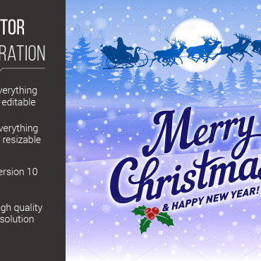 Merry Blue Vectors Templates 118562