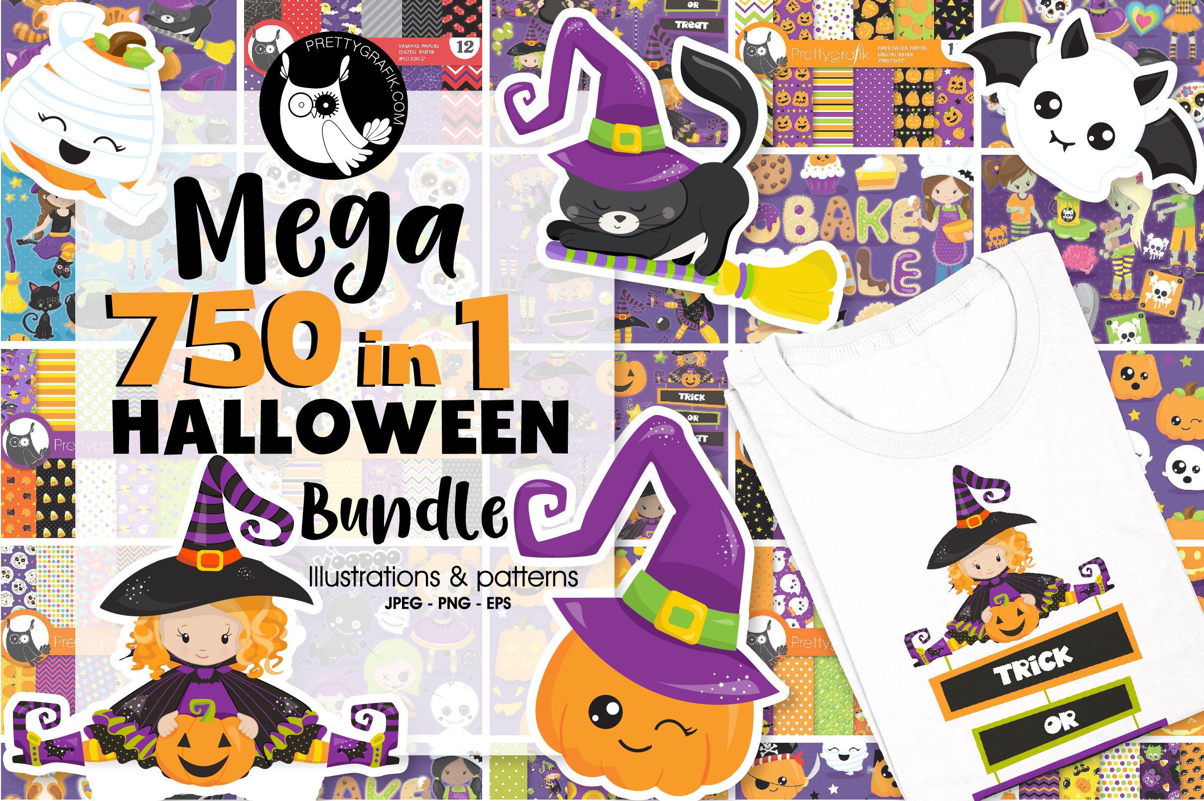 Graphic Halloween Bundle 750 in 1 - Vector Image