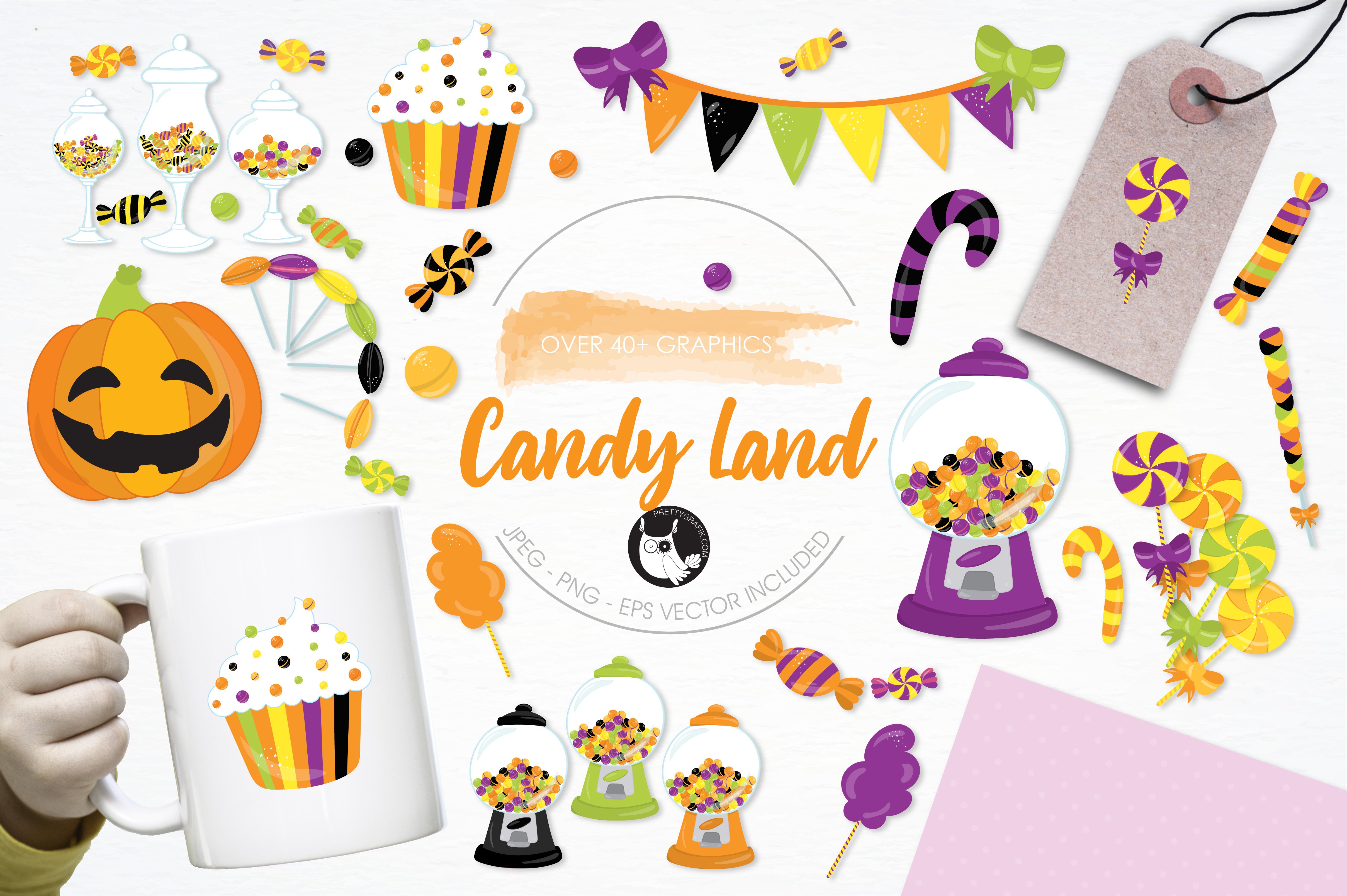 Halloween Candy Illustration Pack - Vector Image