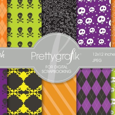 Skull Stripes Vectors Templates 118635