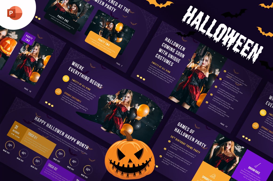 Halloween Party PowerPoint template