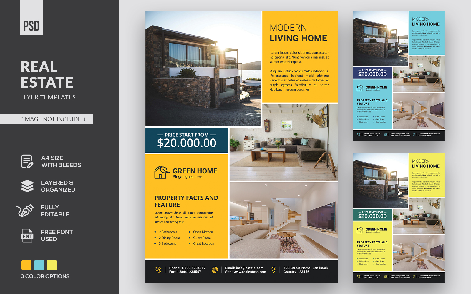 Real Estate Flyers - Corporate Identity Template