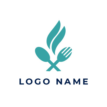 Spoon Leaf Logo Templates 118713