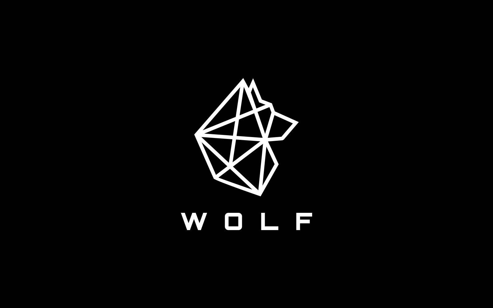 Modern Wolf Logo Template