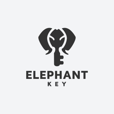 Key Elephant Logo Templates 118751