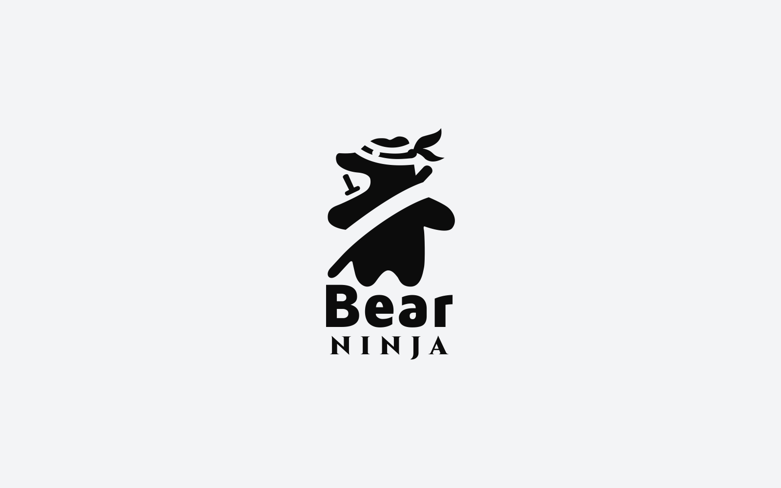 Bear Ninja Logo Template