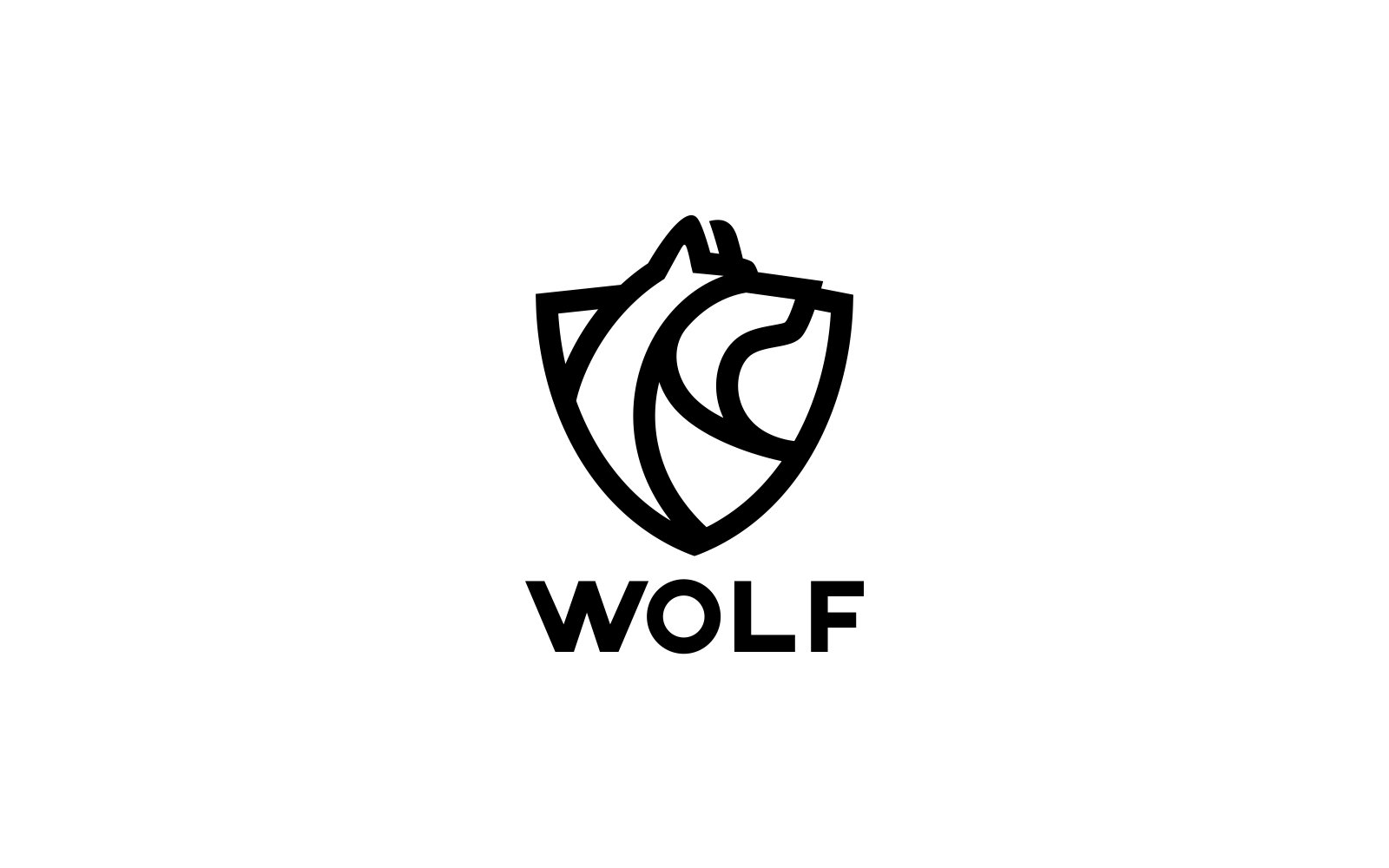 Wolf Security Logo Template
