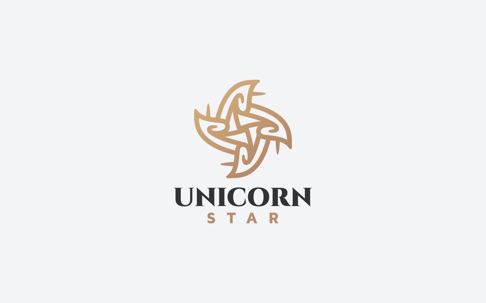 Unicorn Star Logo Template