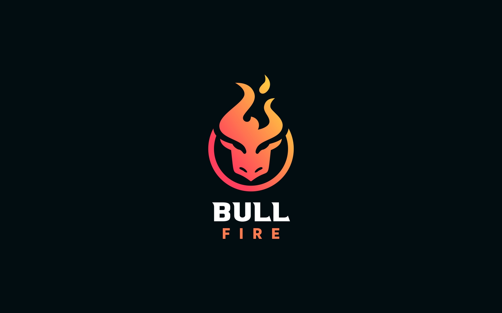Bull Fire Logo Template