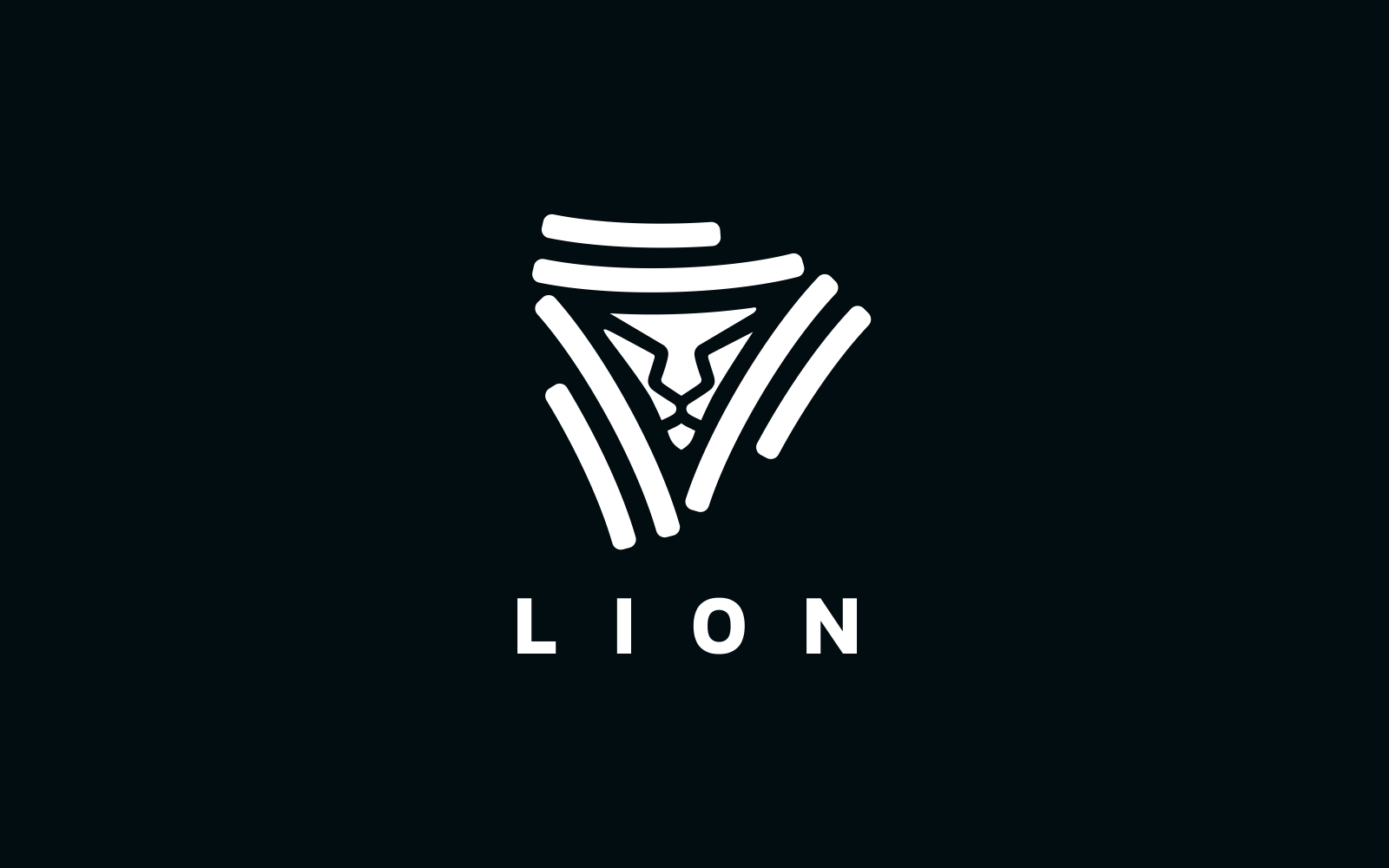 Lion Triangle Logo Template