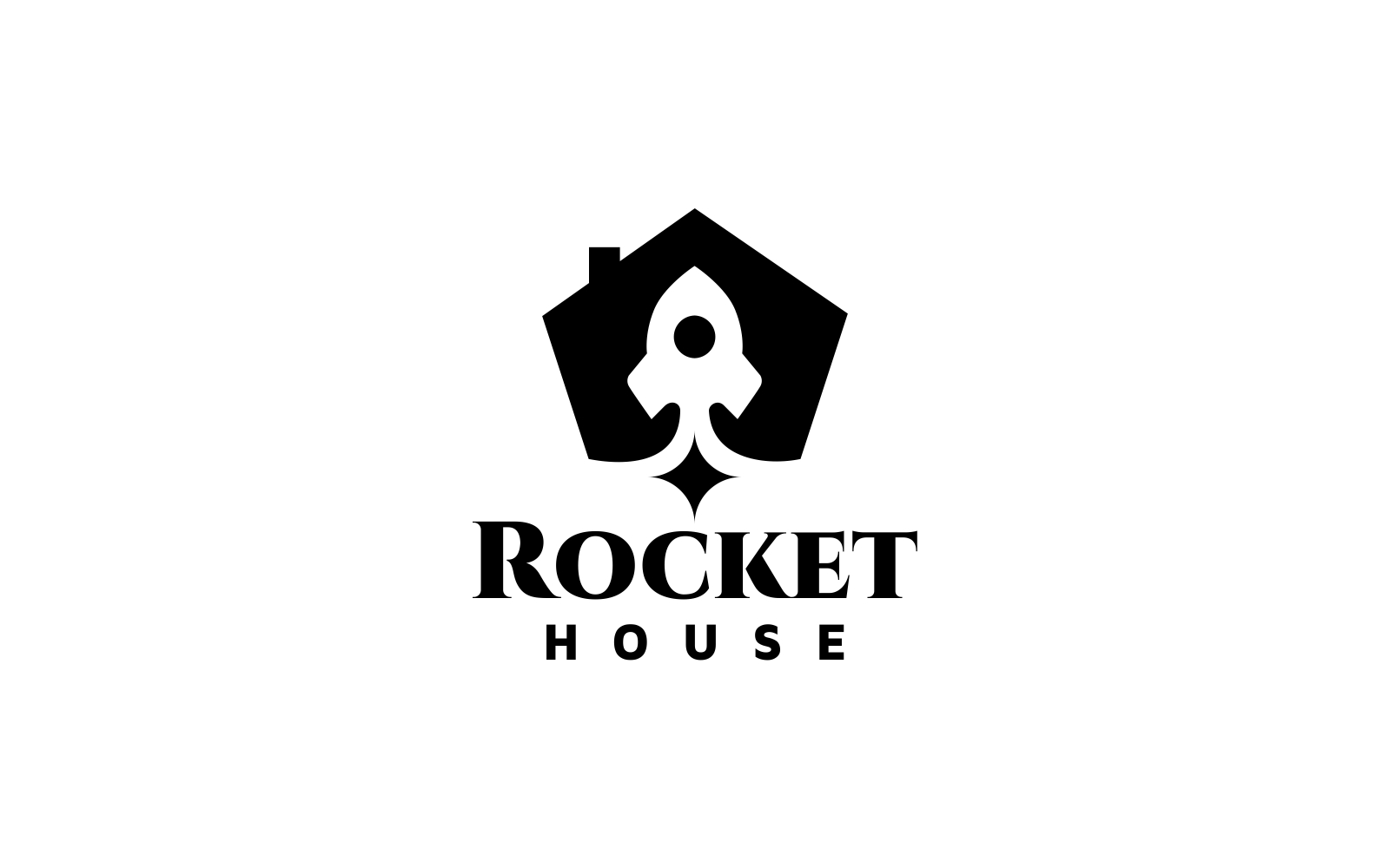 Rocket House Logo Template