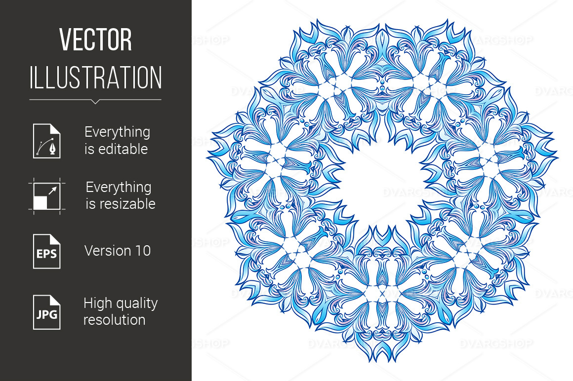 Snowflake - Vector Image