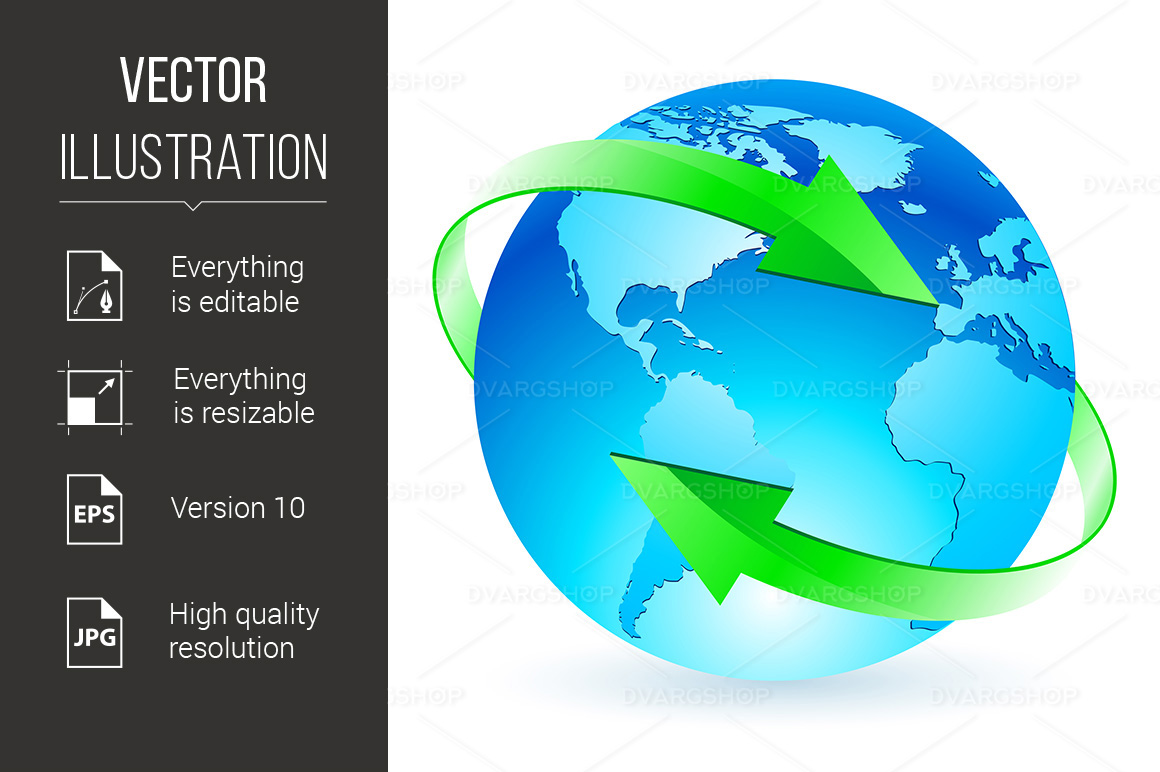 Protecting the Planet - Vector Image