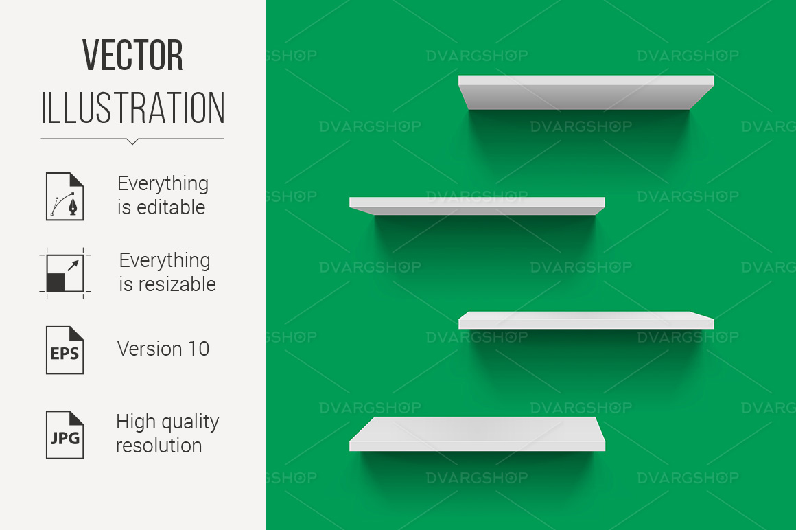 Shelves - Vector Image