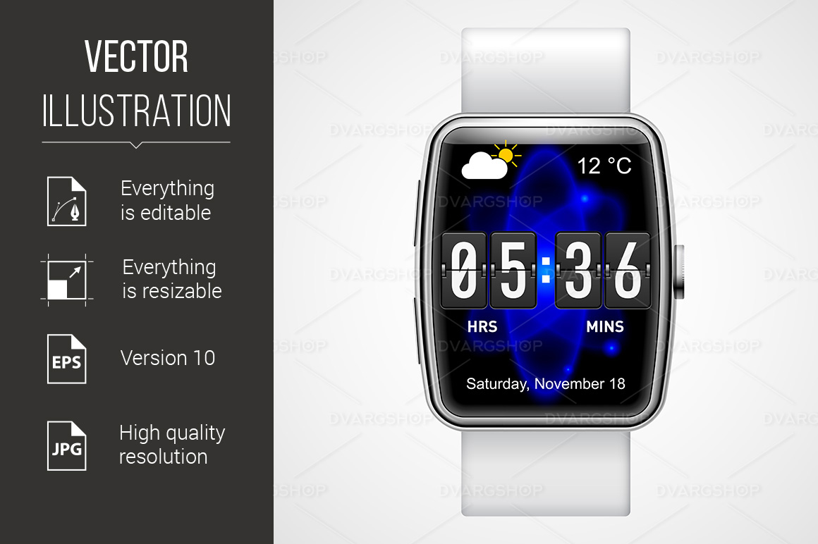 Smart Watch - Vector Image