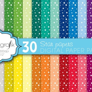 Stars Colorful Vectors Templates 118926